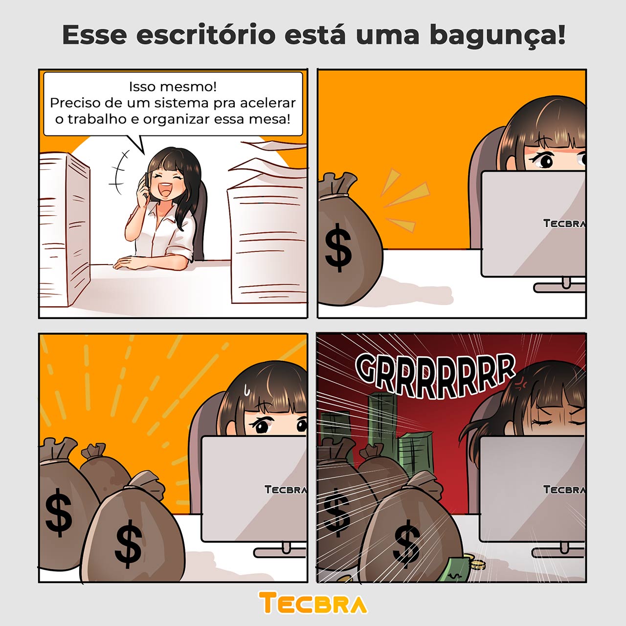 Esse escritório está uma bagunça!